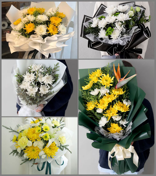 河南郑州新密市曲梁乡坡刘村白事花束代送